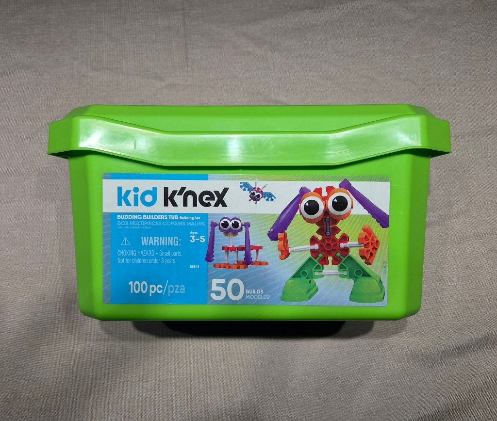 Kid K'NEX (100-delig) – Met Opbergbox & Boekje, Ophalen of Verzenden, Gebruikt, Bouwen