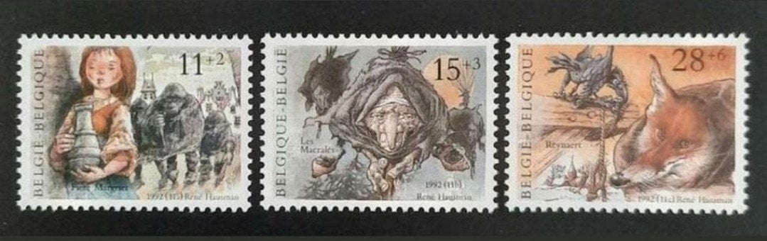 België: OBP 2465/67 ** Culturele 1992., Frankeerzegel, Ophalen of Verzenden, Zonder stempel, Postfris