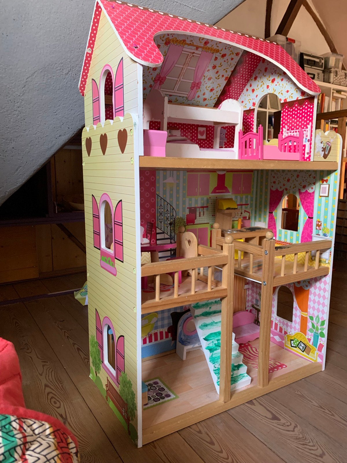 Maison de poupées en bois, Enlèvement, Utilisé, Maison de poupées