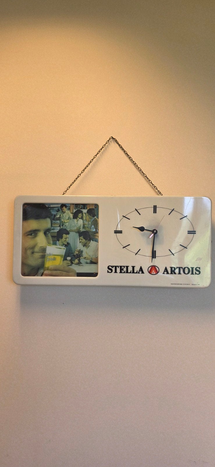 Stella Artois klok, Antiek en Kunst, Antiek | Schoolplaten, Ophalen