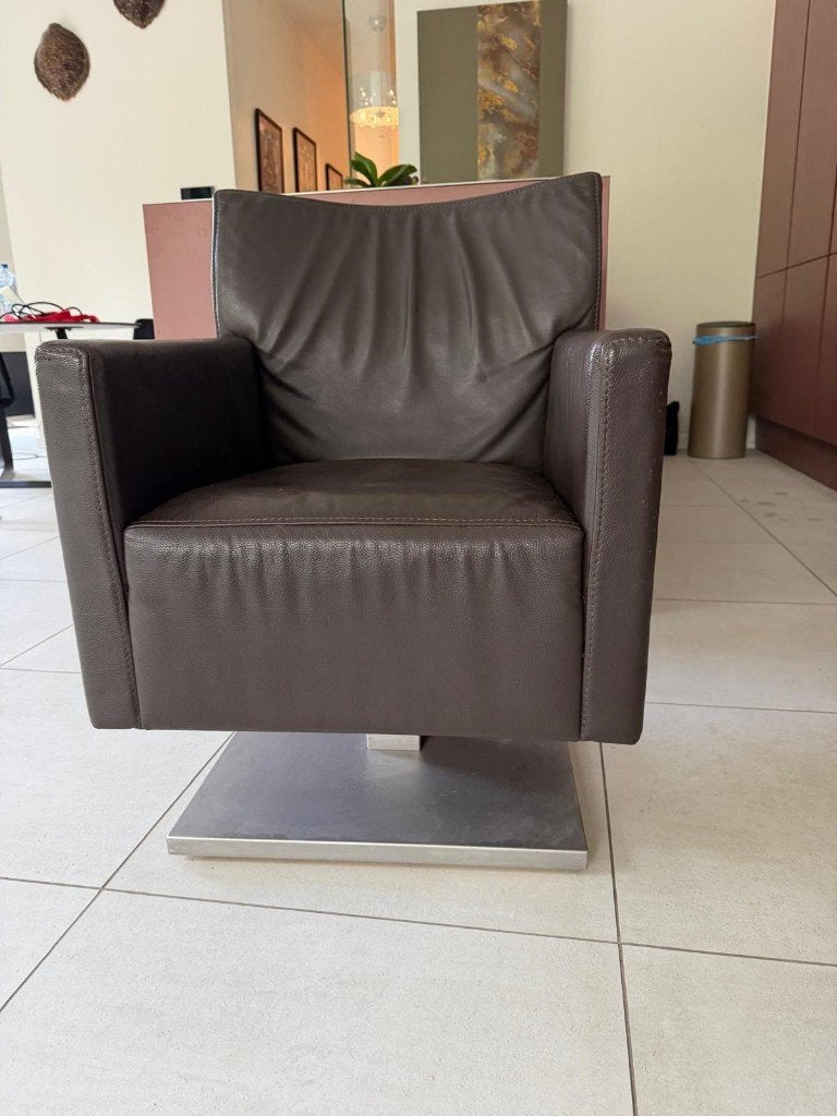 2 x Jori Kubolo design armchairs, Huis en Inrichting, Ophalen, Gebruikt, Leer, DESIGN