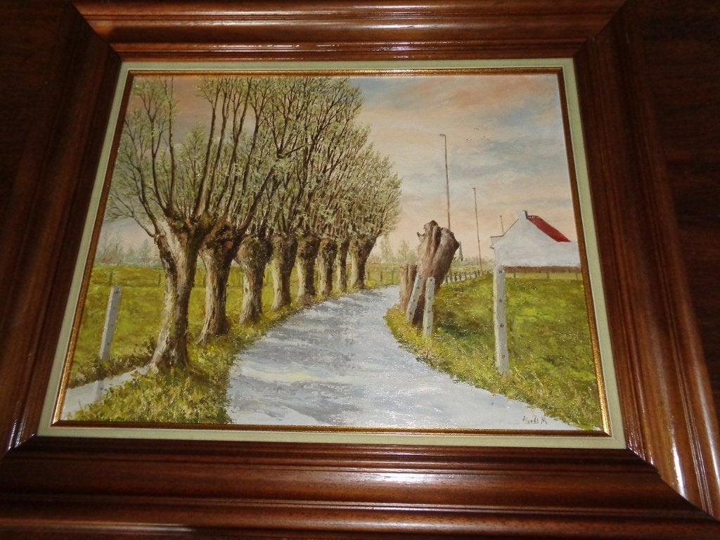 *M. Roels (1933) -Mooie schilderij -Vermeld in PIRON, BAS.., Ophalen of Verzenden, Bijzondere lijst, Doek