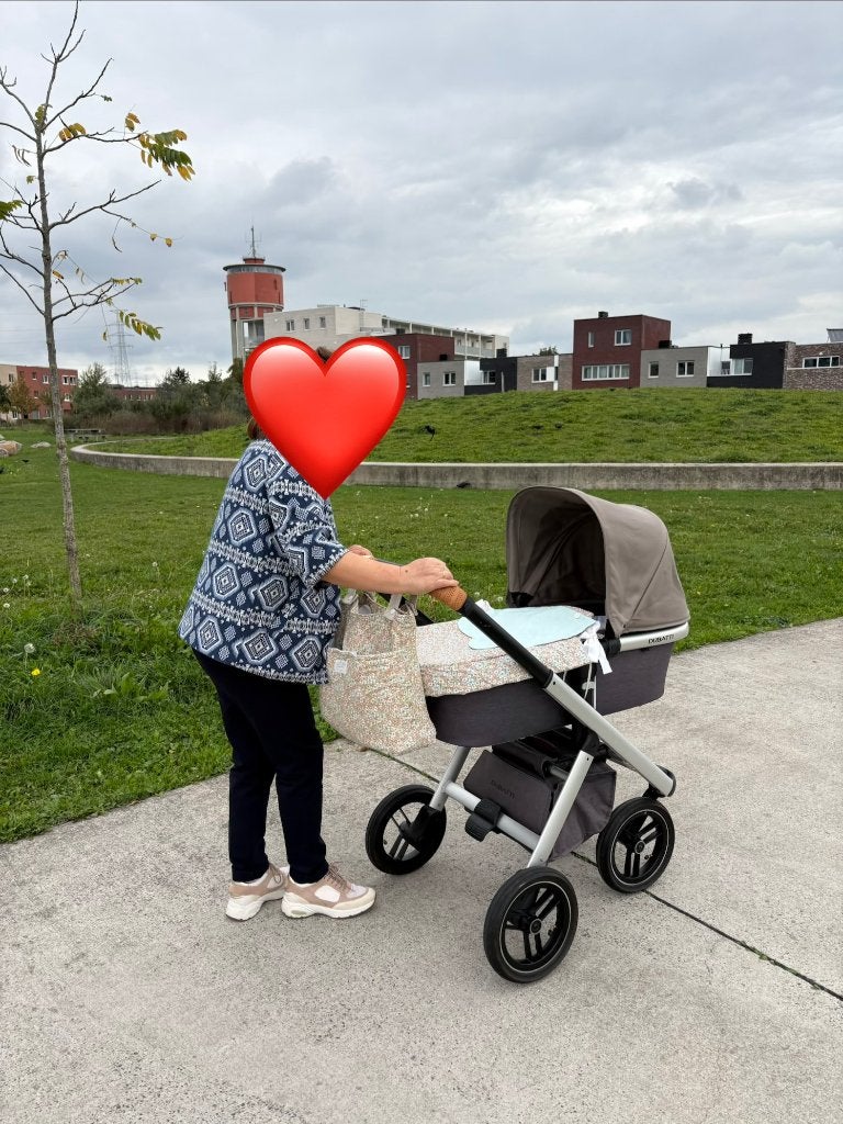 Dubatti kinderwagen 2in1 – Grey & Soft Taupe + extra’s, Kinderen en Baby's, Gebruikt, Met reiswieg, Ophalen, Kinderwagen