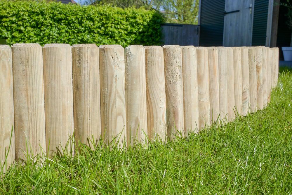 Afboording Hout Grenen 40 cm Hoog / 2.42 meter per roll., Tuin en Terras, Schuttingen, Nieuw, Hout, Minder dan 1 meter, Minder dan 3 meter