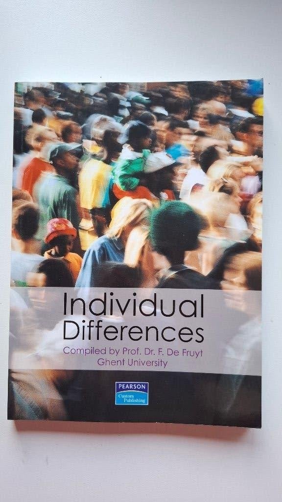 Individual Differences, Boeken, Ophalen, Zo goed als nieuw