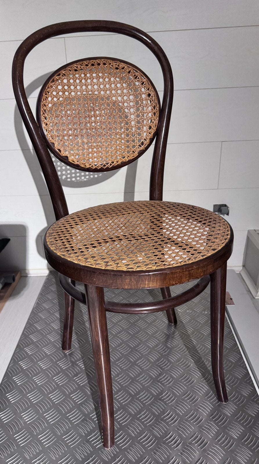 Vintage rotan stoel, Ophalen