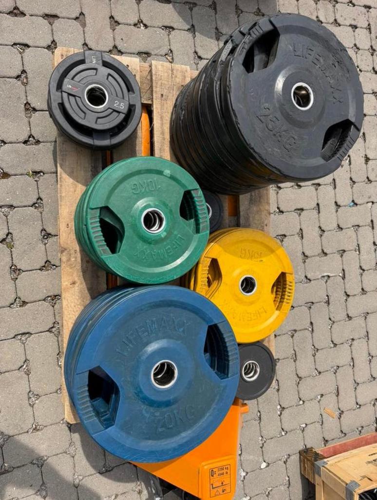 Lifemaxx schijven gewicht plates, Sport en Fitness, Fitnessmaterialen, Zo goed als nieuw, Ophalen
