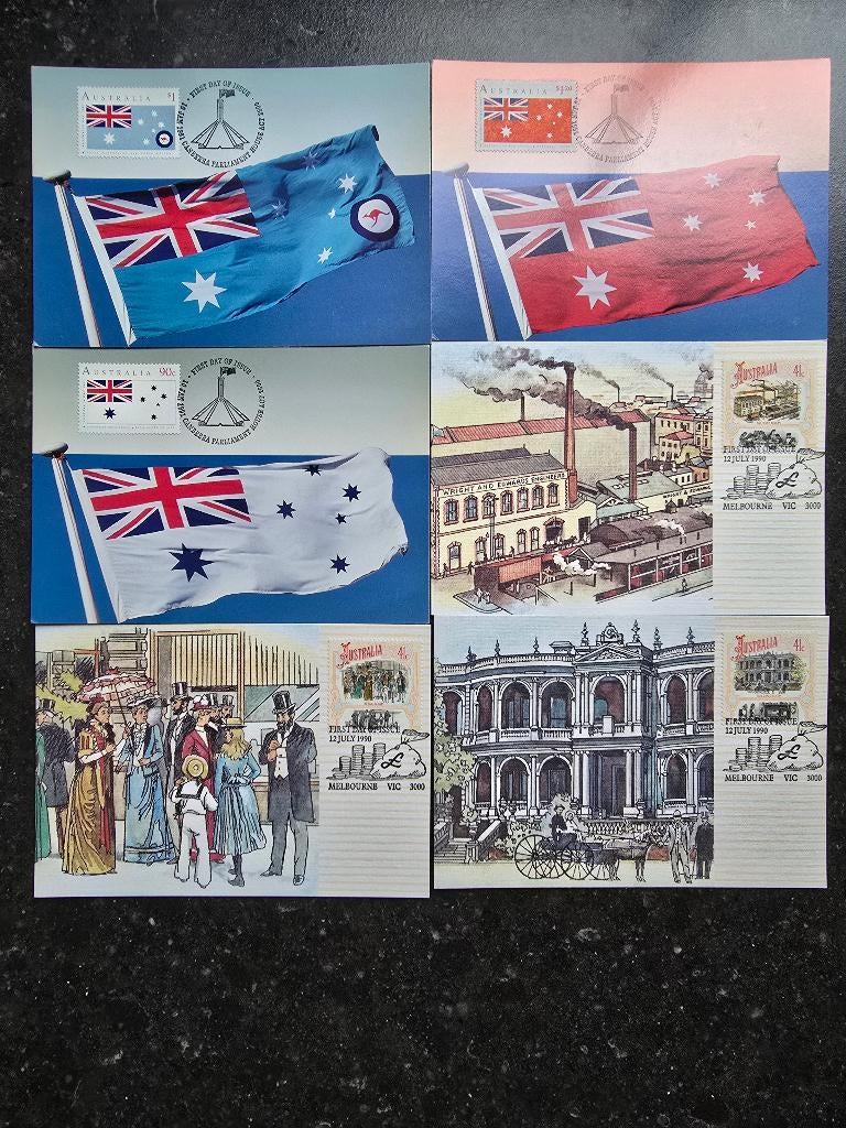 Australie 6 maximumkaarten, Ophalen of Verzenden, Gestempeld