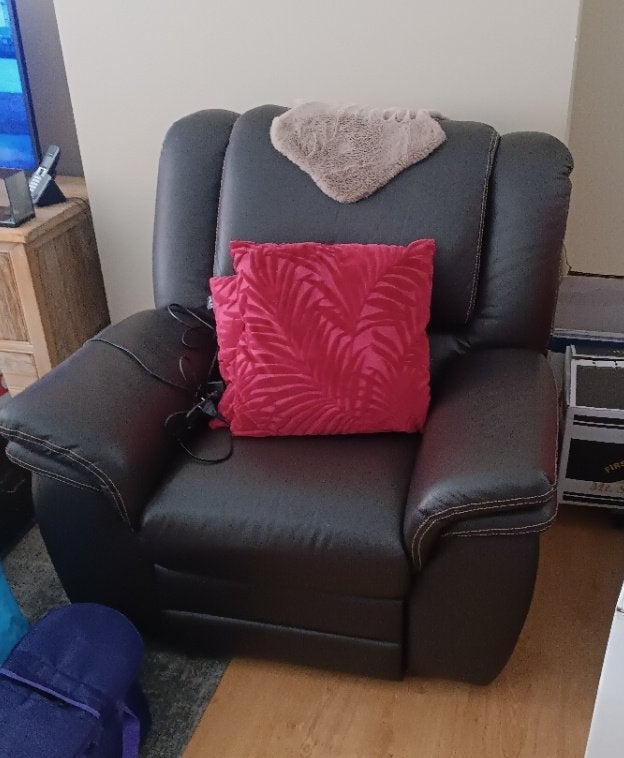 relaxzetel, 75 à 100 cm, Comme neuf, Enlèvement, Cuir