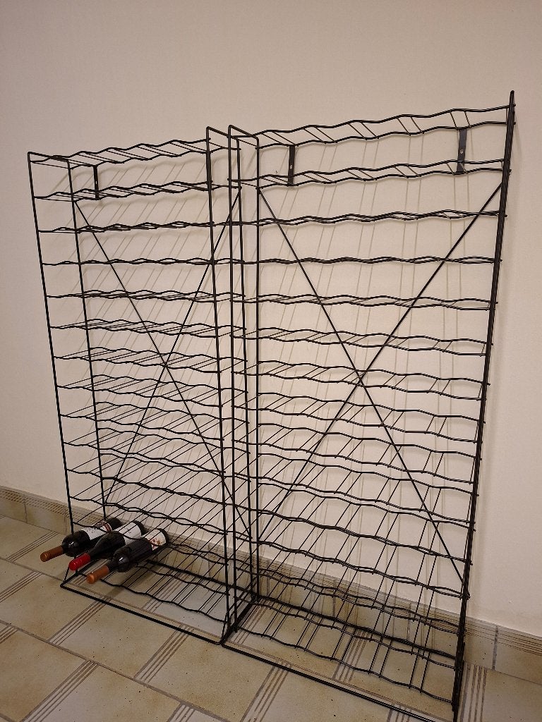 Flessenrek zwart, maat B 60  D15  H 137, Ophalen, Zo goed als nieuw, Metaal, 75 – 100