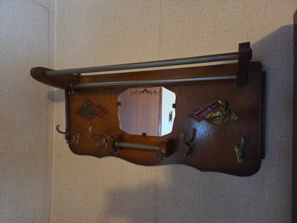 Vintage kapstok, wandkapstok, Gebruikt, Minder dan 100 cm, Hout, Ophalen