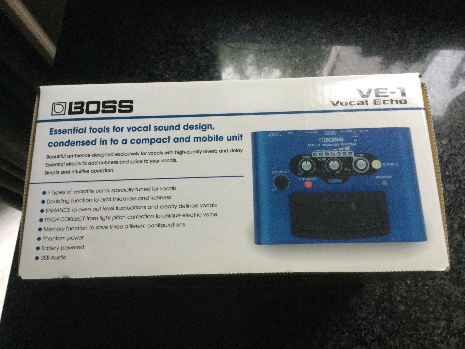 Pédale d'effet VE-1 Boss Vocal Echo, TV, Hi-fi & Vidéo, Appareils professionnels, Enlèvement ou Envoi, Comme neuf