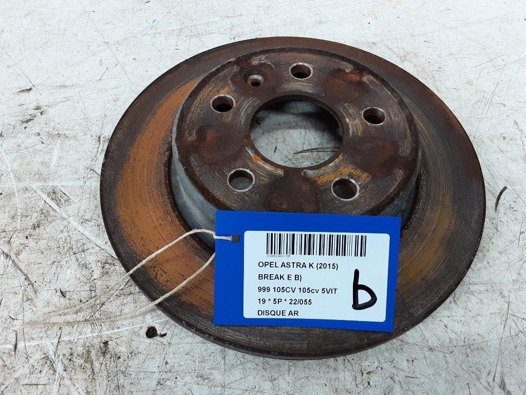 FREIN DISQUE ARRIÈRE Opel Astra K Sports Tourer, Opel, Opel Automobile GmbH, Utilisé, Kontakt-opel@opel.com