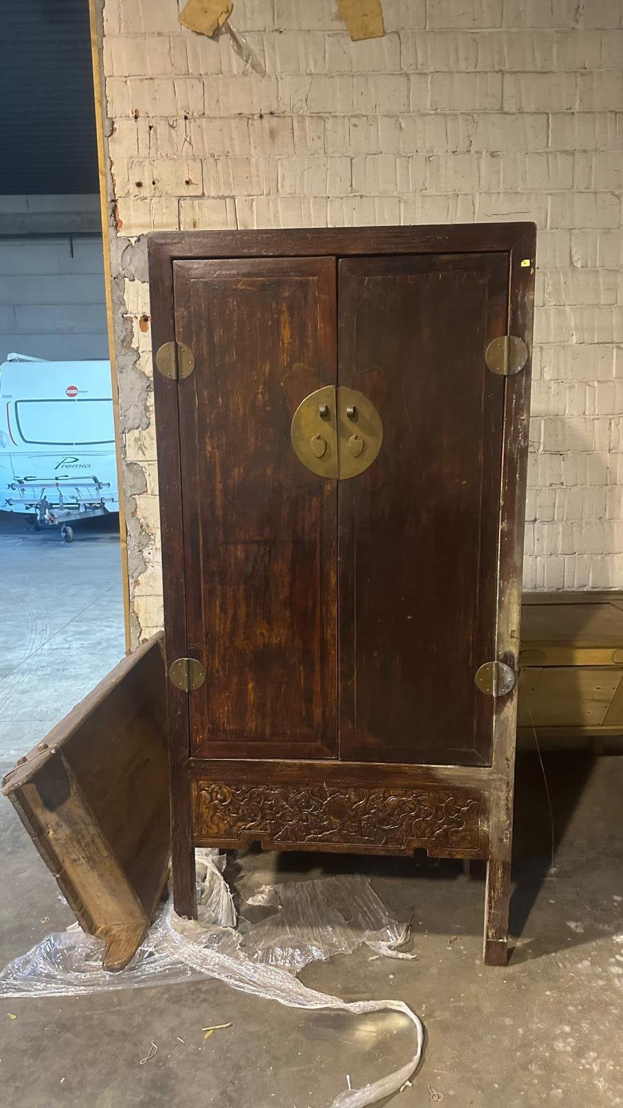 Oude Chinese kast, Ophalen, Gebruikt, Decoratieve rand, Rechthoekig