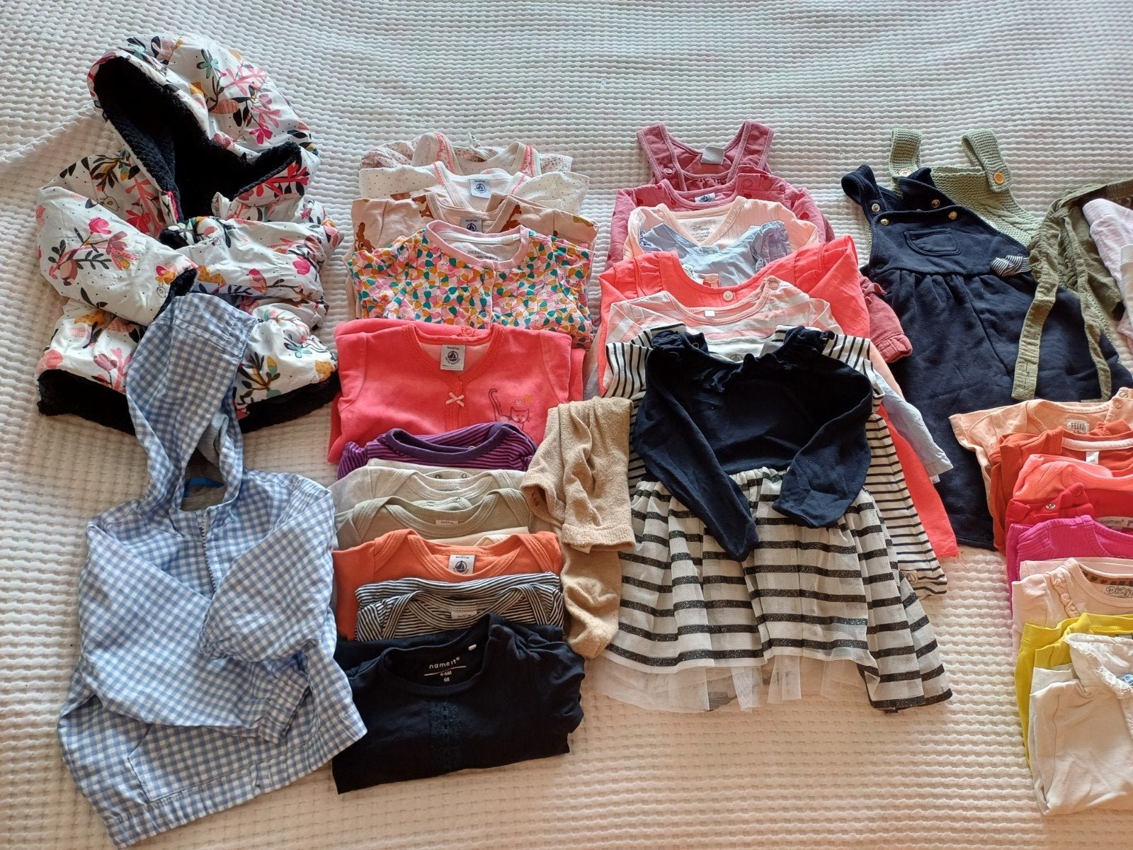 pakket meisjeskledij 45 stuks +- 6 maand / 68, Kinderen en Baby's, Babykleding | Maat 68, Ophalen of Verzenden, Gebruikt, Meisje