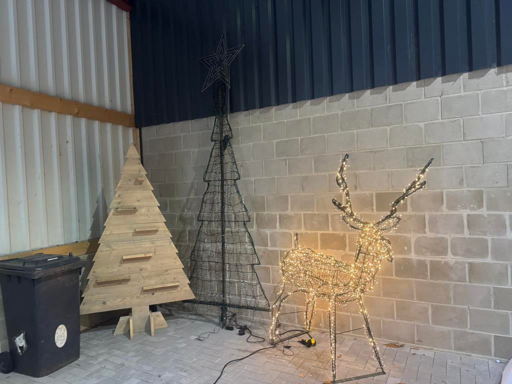 Partij Kerst deco groot zie foto. s, Ophalen, Zo goed als nieuw