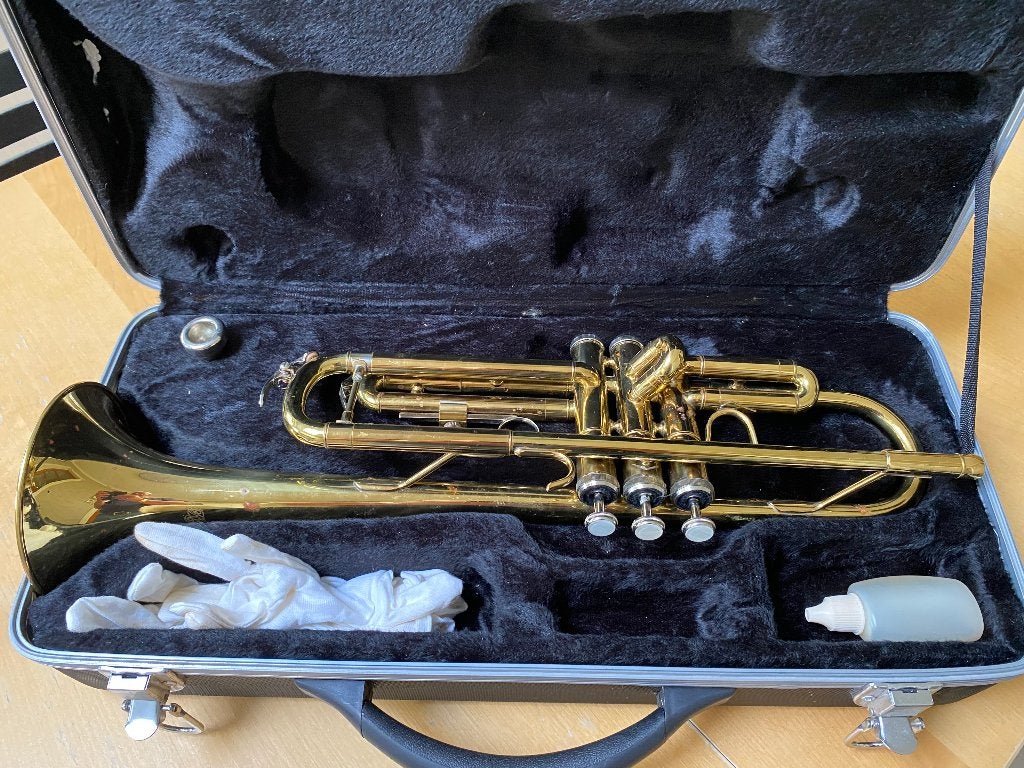 TROMPET, Muziek en Instrumenten, Ophalen, Zo goed als nieuw, Overige typen, Met koffer
