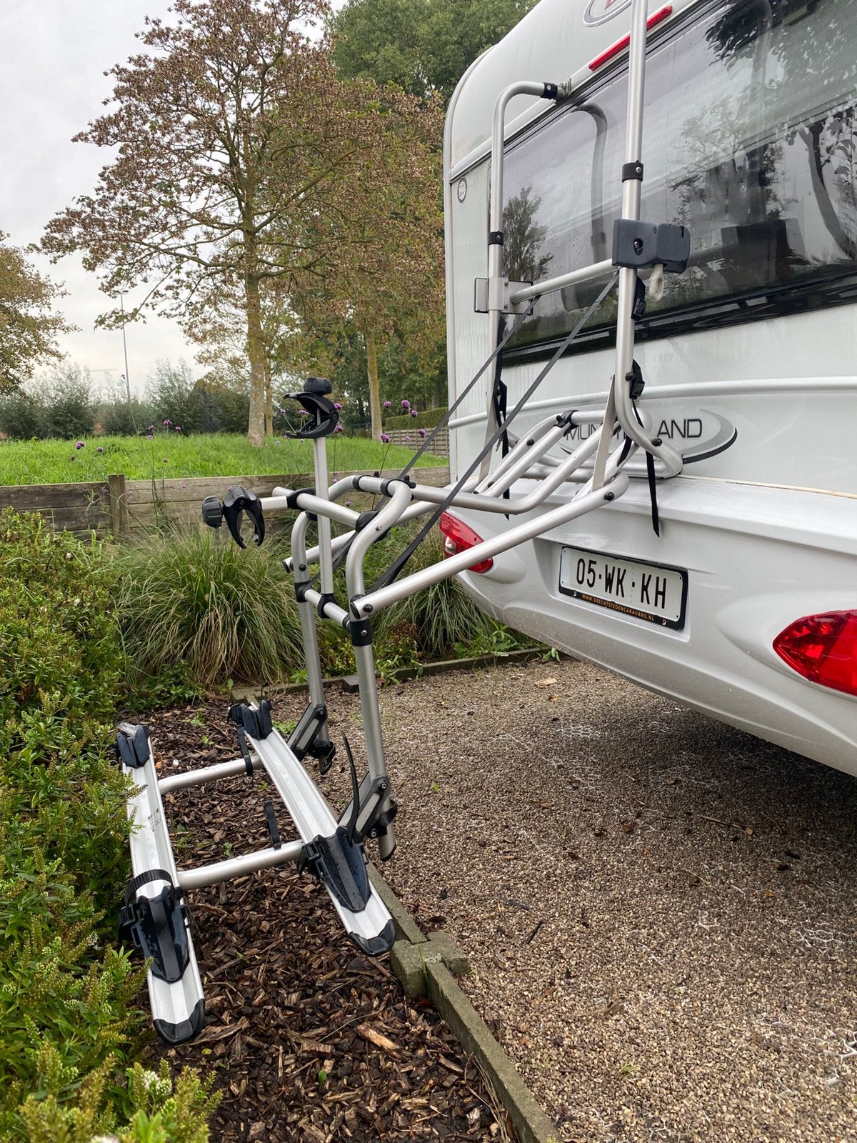 Porte-vélos Thule pour caravanes et camping-cars, 2 vélos, Comme neuf, Enlèvement, Porte-hayon