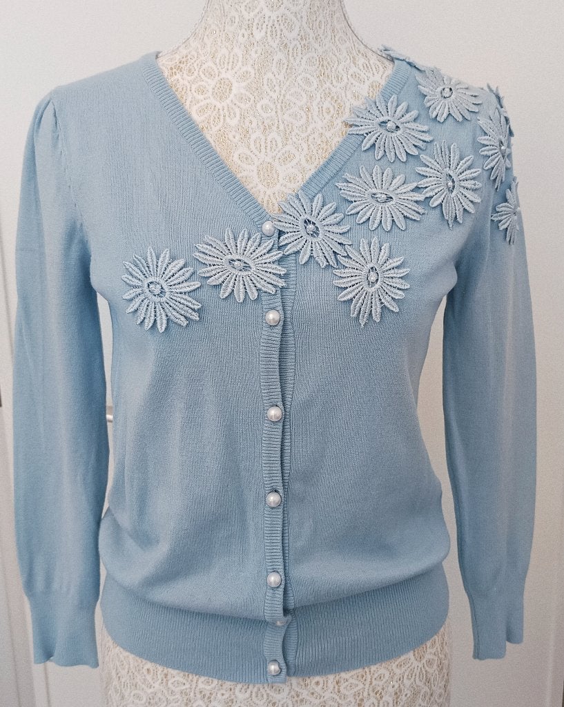 Cardigan Darling. Taille XS, Enlèvement ou Envoi, Comme neuf, Taille 34 (XS) ou plus petite, Bleu
