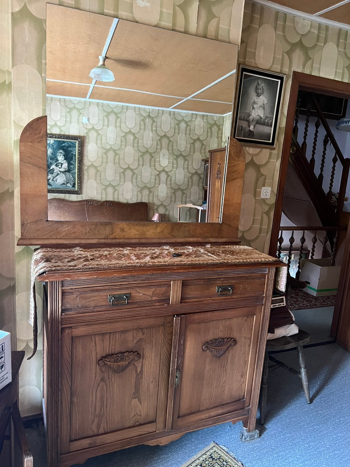 Armoire et miroir, Antiquités & Art, Enlèvement