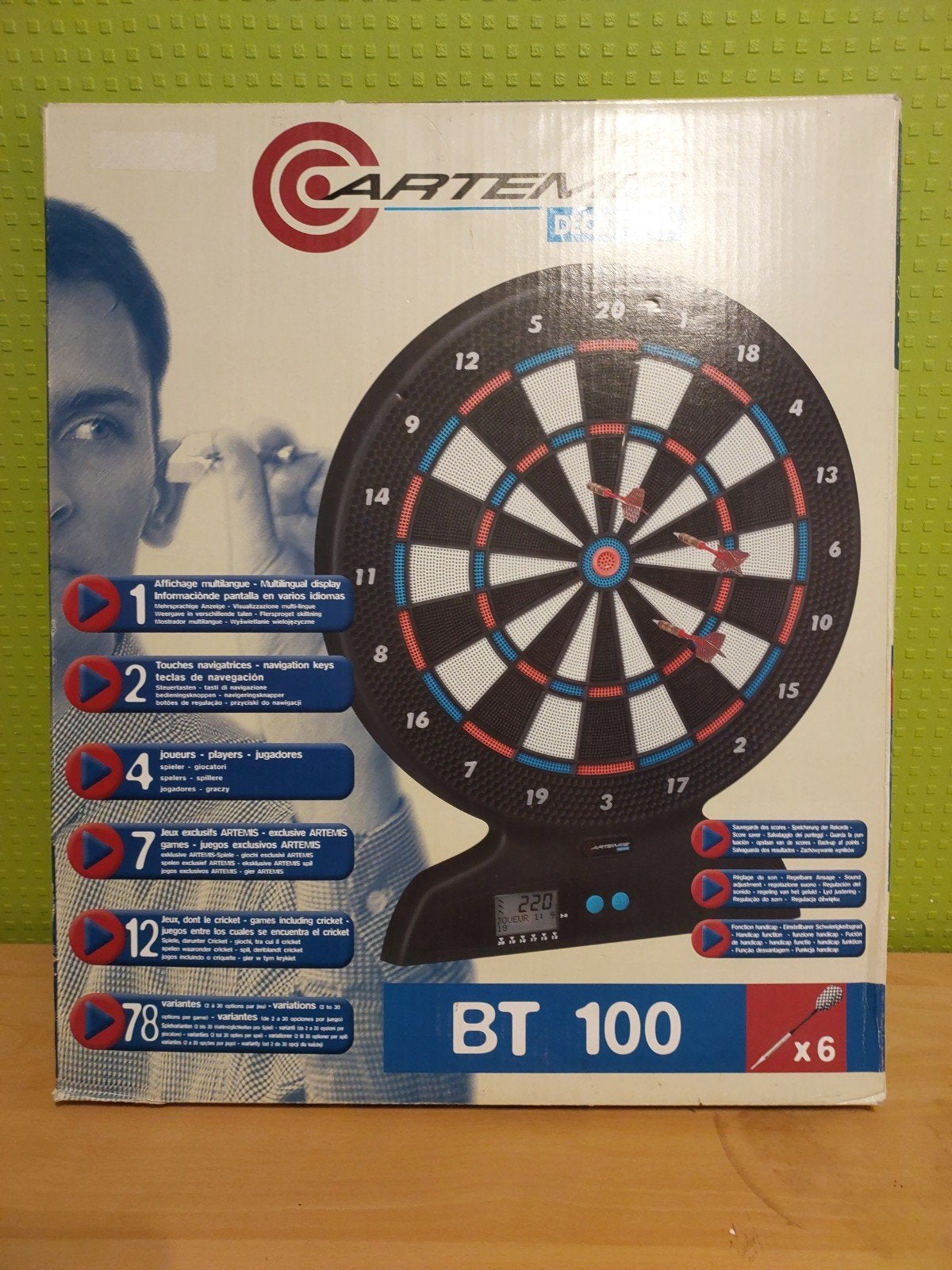 Dartspel met uitleggen Artemis BT 100, Ophalen of Verzenden, Zo goed als nieuw, Dartbord met pijlen, Elektronisch