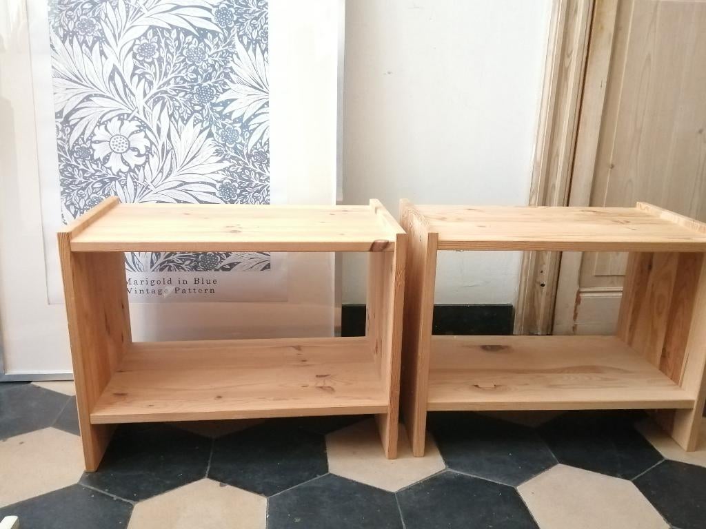 vintage IKEA nachttafeltjes RAST setprijs, Antiek en Kunst, Ophalen
