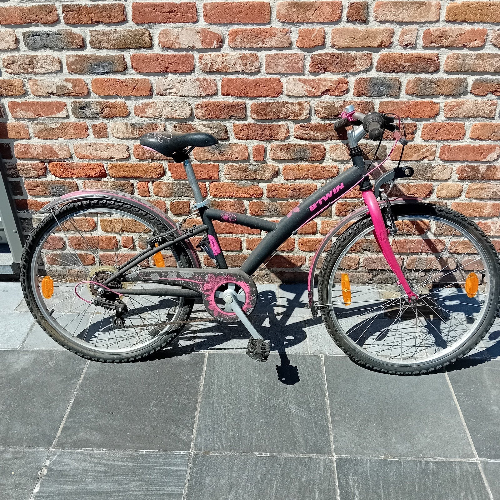 vélo btwin noir et rose 24 pouces, Vélos & Vélomoteurs, Enlèvement, Utilisé, Autres dimensions