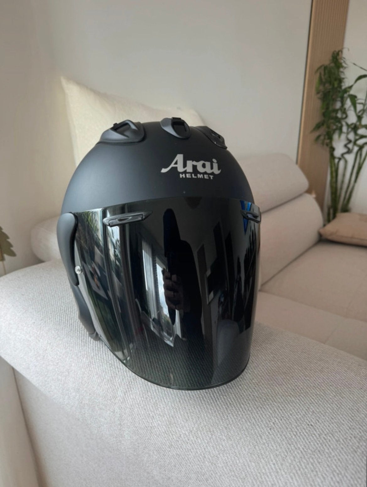 Casque arai noir, Motoren, Kleding | Motorhelmen, Ophalen of Verzenden, Arai