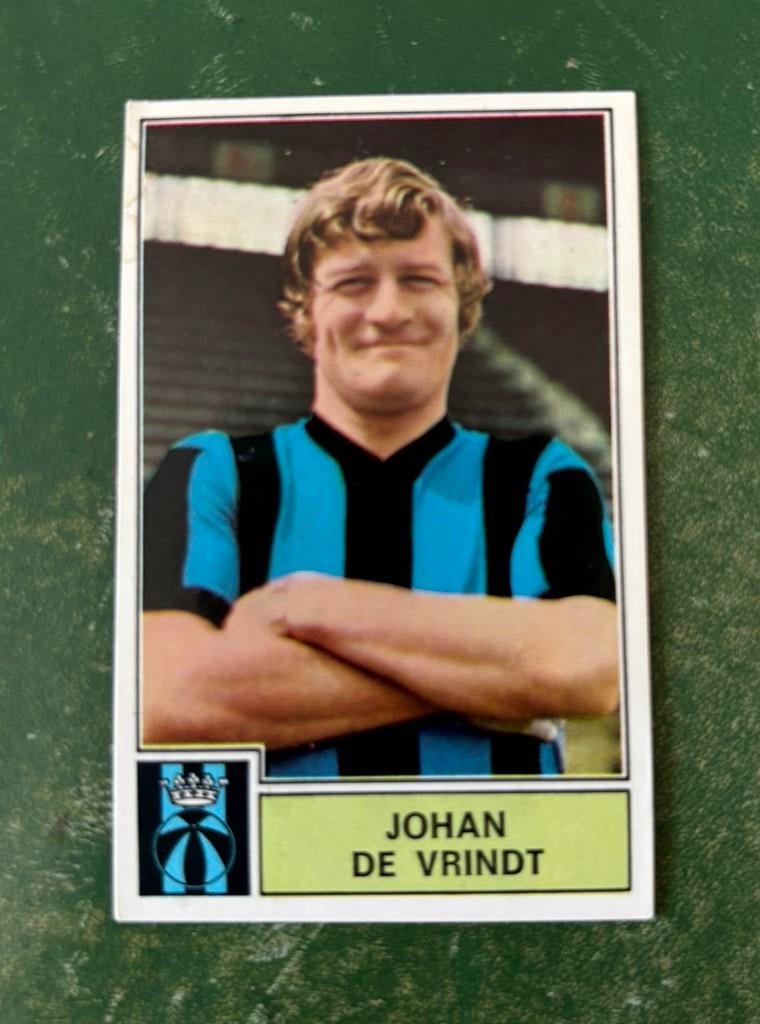 Panini plaatje Johan de Vrindt Club Brugge Football 72-73, Verzamelen, Verzenden, Zo goed als nieuw