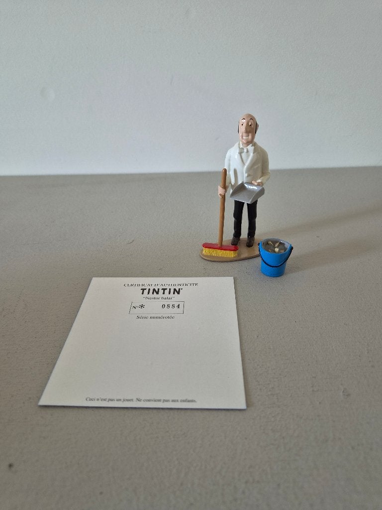 Tintin Nestor Balai Pixi, Collections, Enlèvement ou Envoi, Tintin, Neuf, Statue ou Figurine