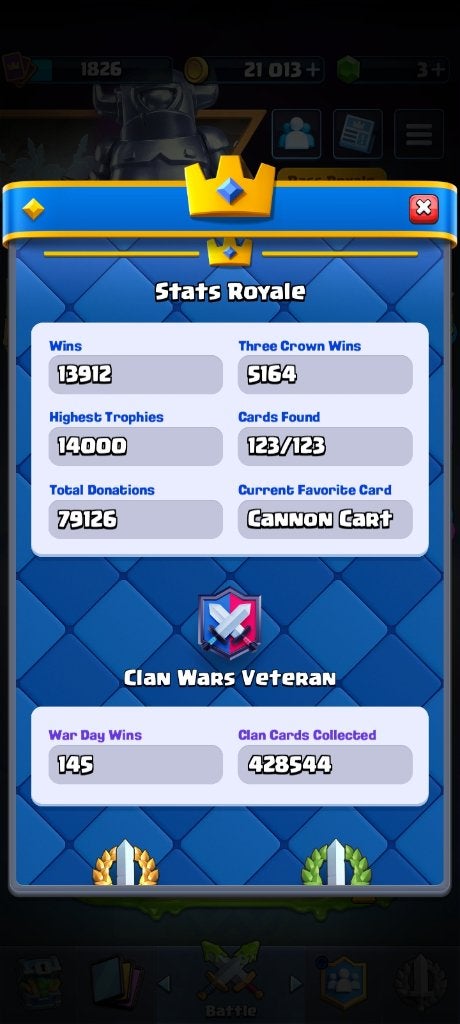 OG Clash Royale acc, Games en Spelcomputers, Online, Gebruikt, Overige genres, 1 speler