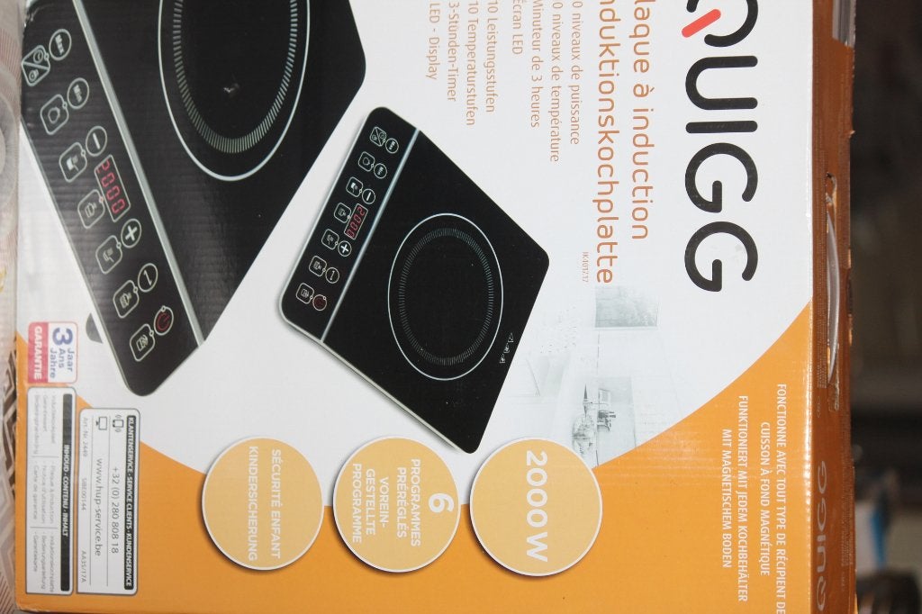 Plaque induction, Electroménager, Enlèvement ou Envoi, Comme neuf, Induction, 3 zones de cuisson ou moins