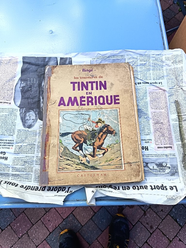 Tintin au Amérique noir et blanc, Collections, Enlèvement ou Envoi, Tintin, Utilisé