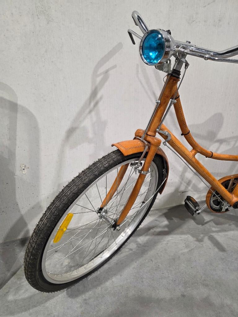 Design vintage fiets met lederen bekleding - Coco Republic, Fietsen en Brommers, Ophalen, 24 inch of meer, Coco Republic, Zo goed als nieuw