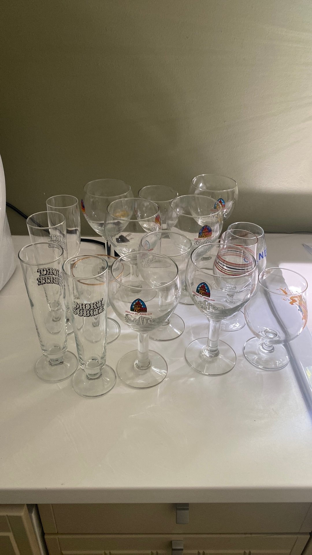 15 bierglazen, Ophalen, Zo goed als nieuw
