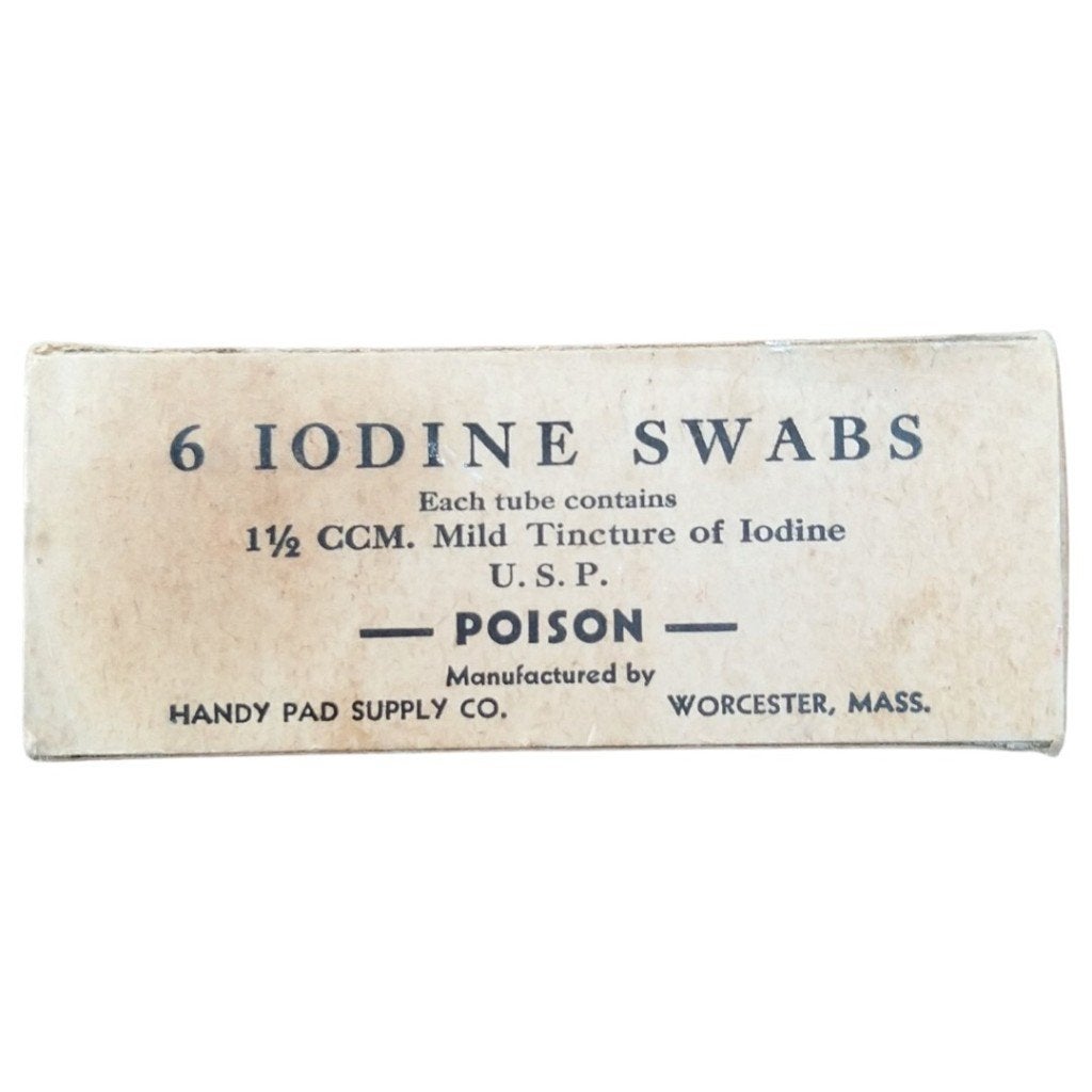 US Army - 6 Iodine Swabs - 1942, Collections, Enlèvement ou Envoi, Armée de terre, Autres types