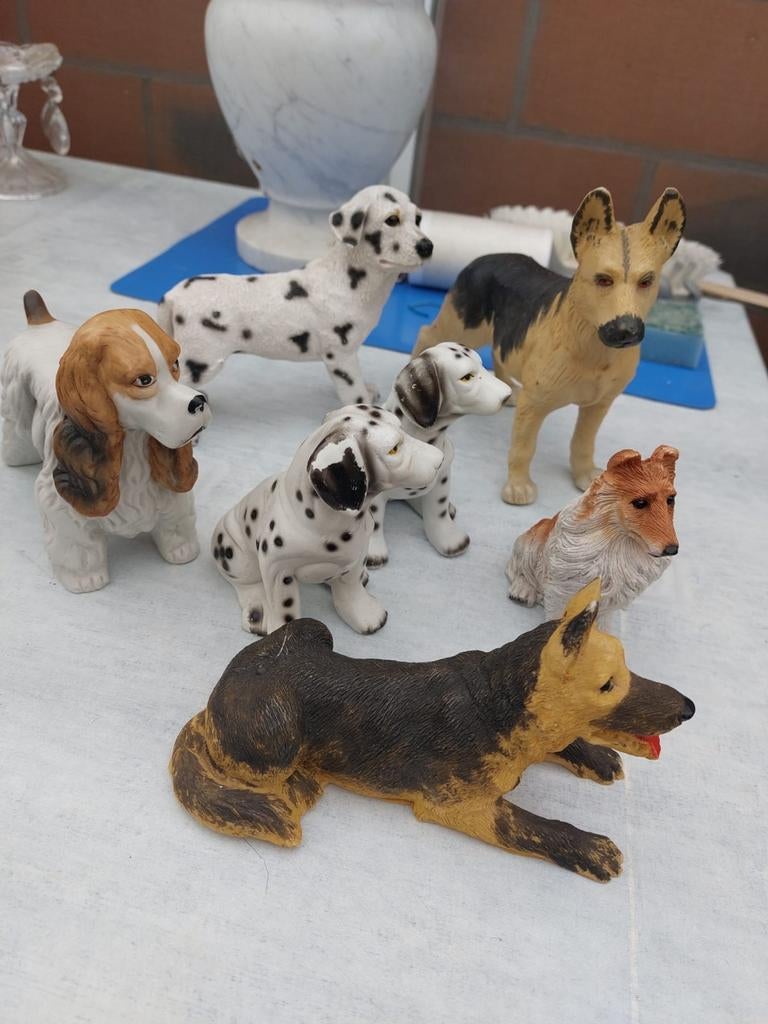 Allerlei honden in steen, Ophalen