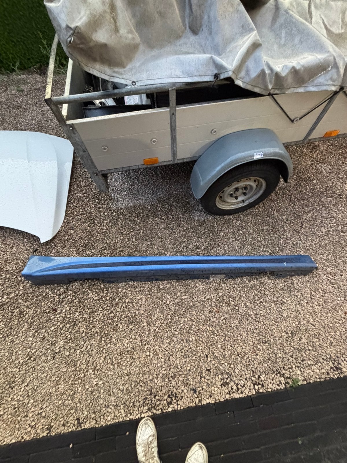 Sideskirt bmw f30 blauw rechts, Enlèvement, Comme neuf