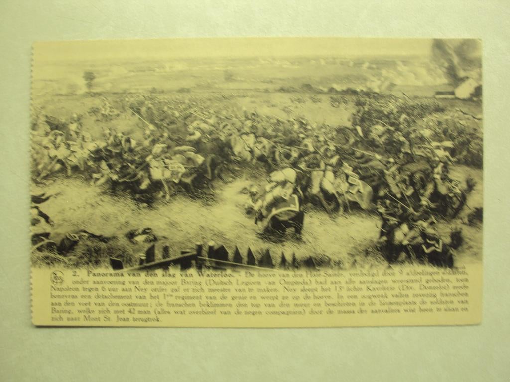 55491 - PANORAMA VAN DEN SLAG VAN WATERLOO - ZIE 2 FOTO'S, Verzamelen, Verzenden
