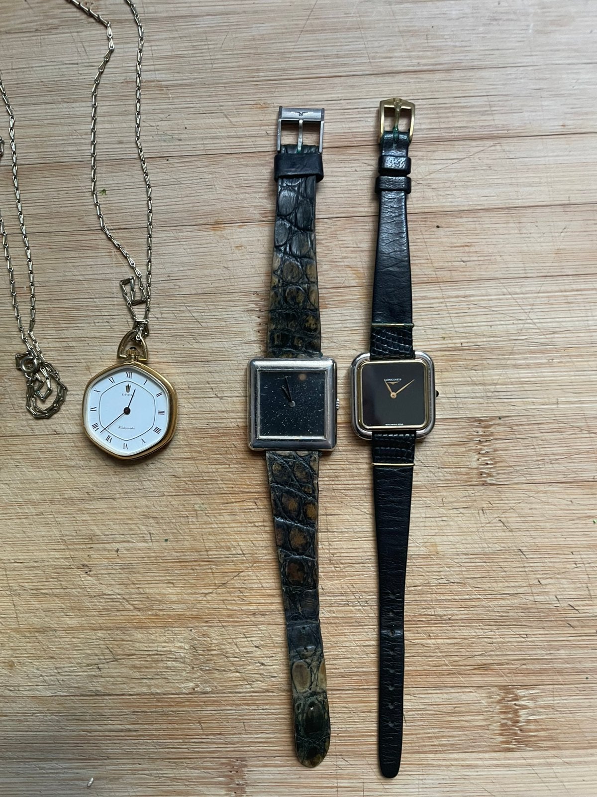2x longines en 1 breil, Handtassen en Accessoires, Horloges | Dames, Polshorloge, Zilver, Ophalen, Overige merken