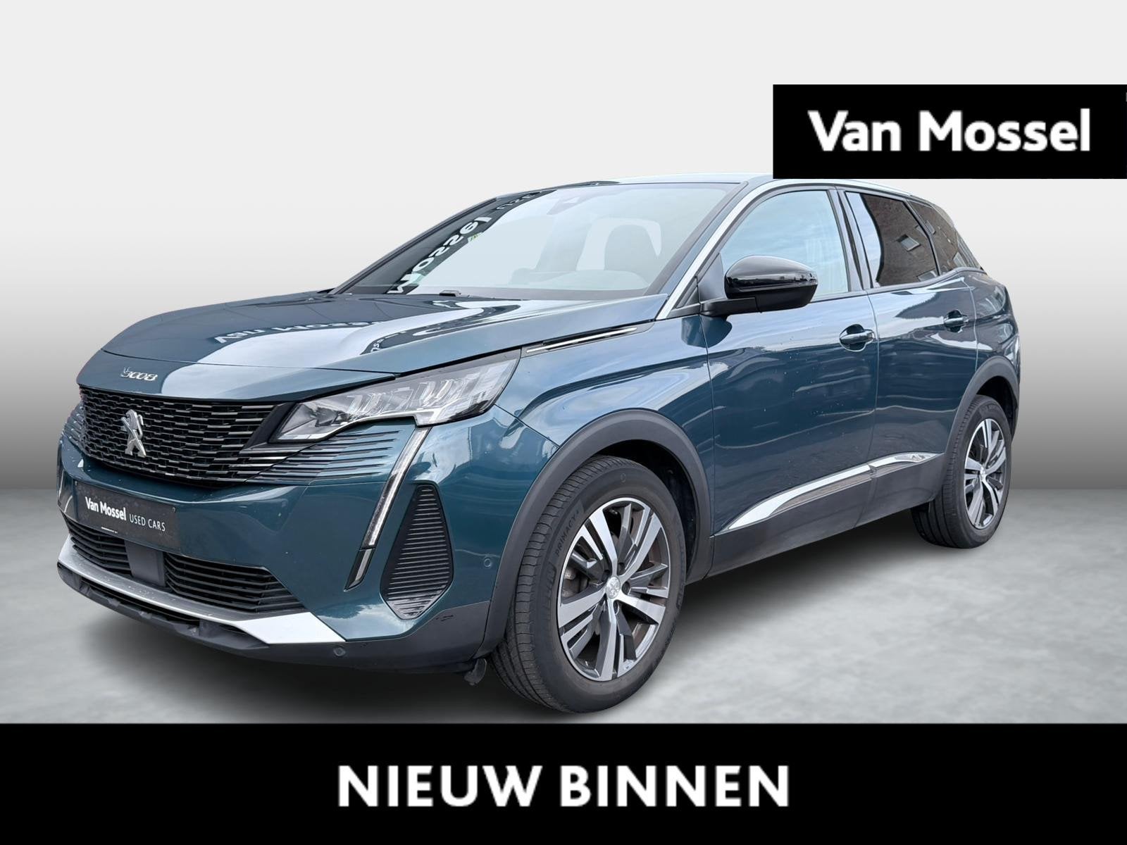 Peugeot 3008 1.2 PureTech 96kW S&S Allure, Voorwielaandrijving, Dealer onderhouden, Stof, Zwart