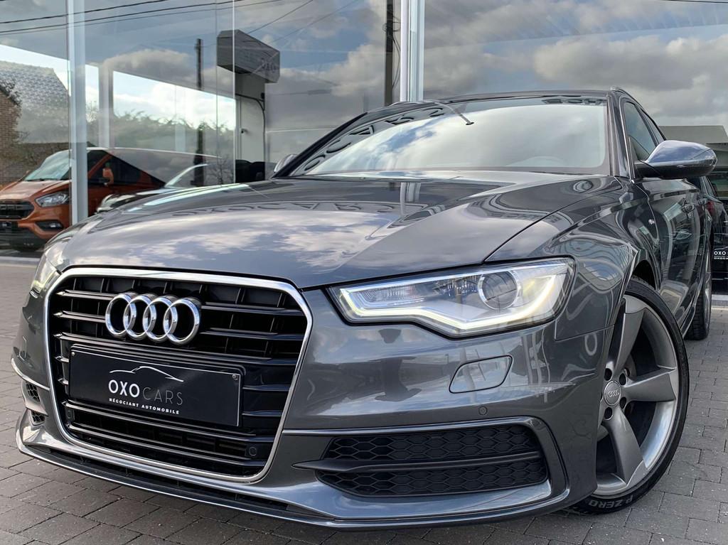 Audi A6 2.0TDI 177CV / 3x S-Line / Xenon / Cuir Nappa /TVA, Argent ou Gris, Noir, 5 portes, 4 cylindres