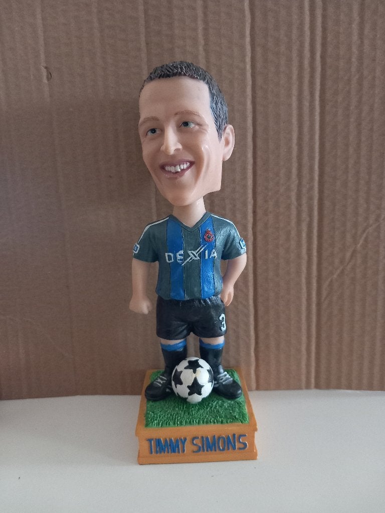 Beeldje Poppetje Club Brugge Timmy Simons Voetbal FCB, Ophalen of Verzenden, Zo goed als nieuw, Beeldje of Poppetje