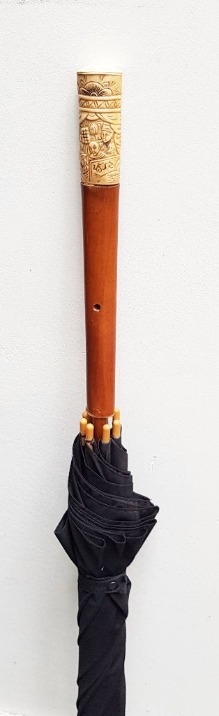 Art Deco paraplu - Nieuw overtrokken !, Ophalen of Verzenden