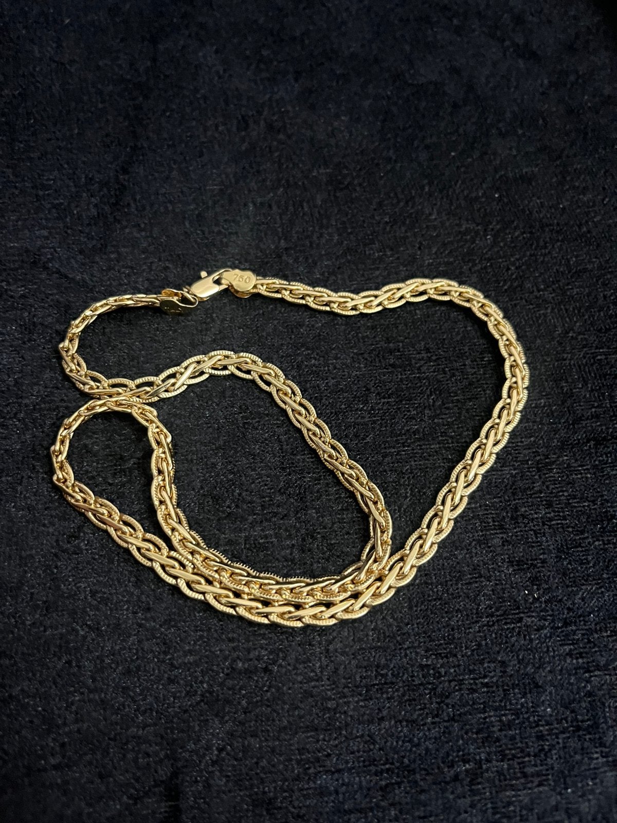 Chaine or 18k, Bijoux, Sacs & Beauté, Colliers, Enlèvement ou Envoi, Avec pendentif, Or, Comme neuf