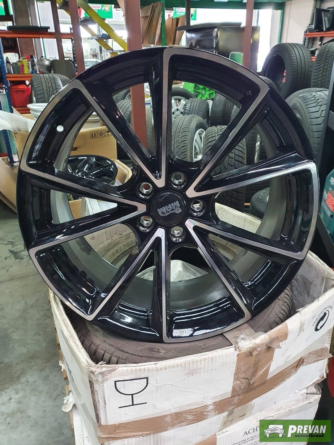 Audi A4 A6 8K 8W 4F 4G MAM velgenset 20 INCH 20" BLACK 8,5J, Auto-onderdelen, Banden en Velgen, Gebruikt, Velg(en), -, -