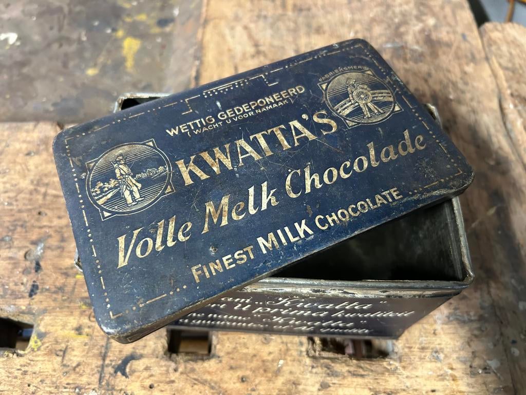 Mooie oud kwatta blik, Ophalen of Verzenden
