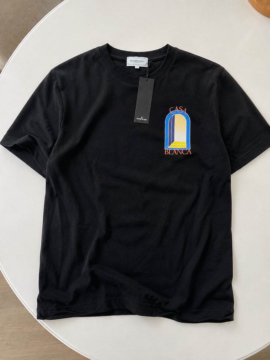 Casablanca Shirt Zwart, Vêtements | Hommes, T-shirts, Enlèvement ou Envoi, Comme neuf, Taille 48/50 (M), Noir