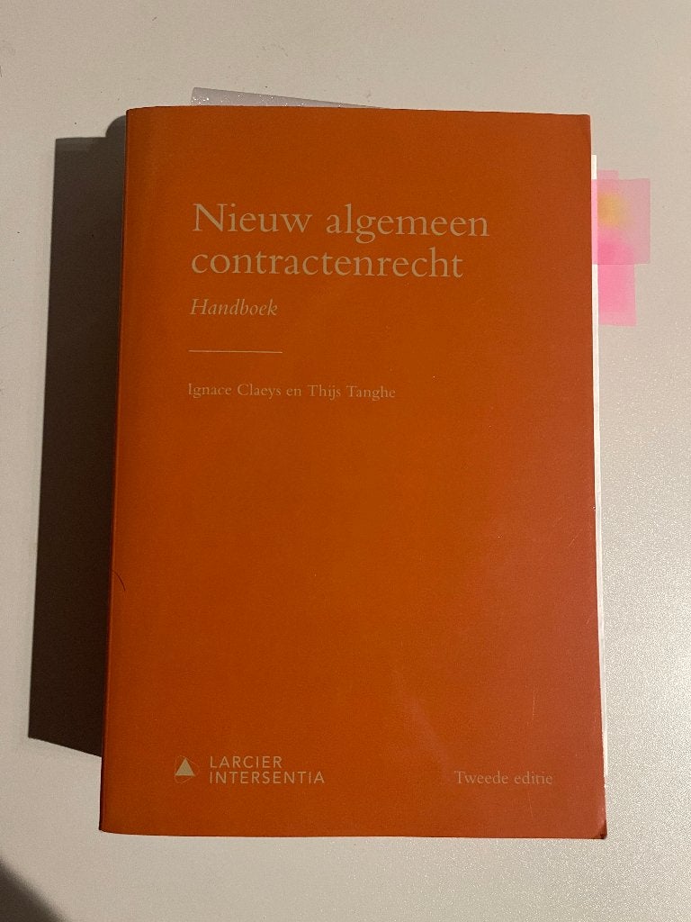 Nieuw algemeen contractenrecht - Handboek rechten, Boeken, Ophalen of Verzenden