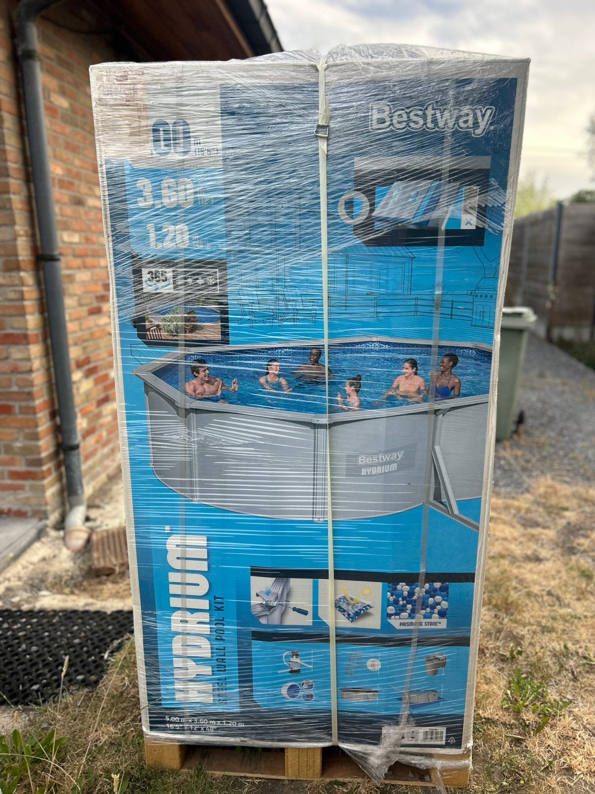 Piscine Bestway Hydrium Oval 5,00  3,60  1,20 m – Neuve, Neuf, Piscine intégrée, Enlèvement, 80 à 120 cm